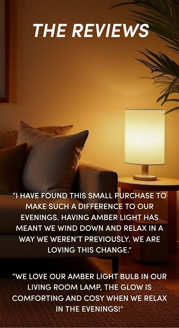 Evening Glow Amber Light Bulb