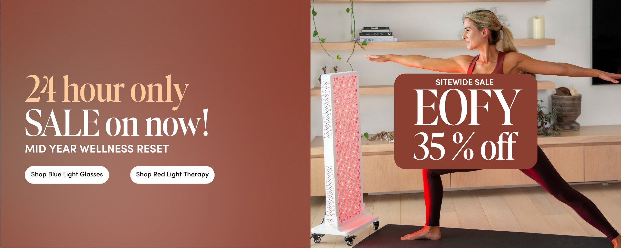 EOFY sale, 35 percent off sitewide, 24 hours only